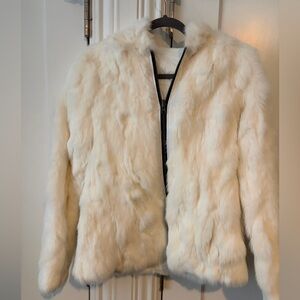 Adrienne Landau Cream Teddy Jacket